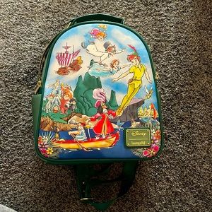 Loungefly Peter Pan and Cast Painting Mini Backpack